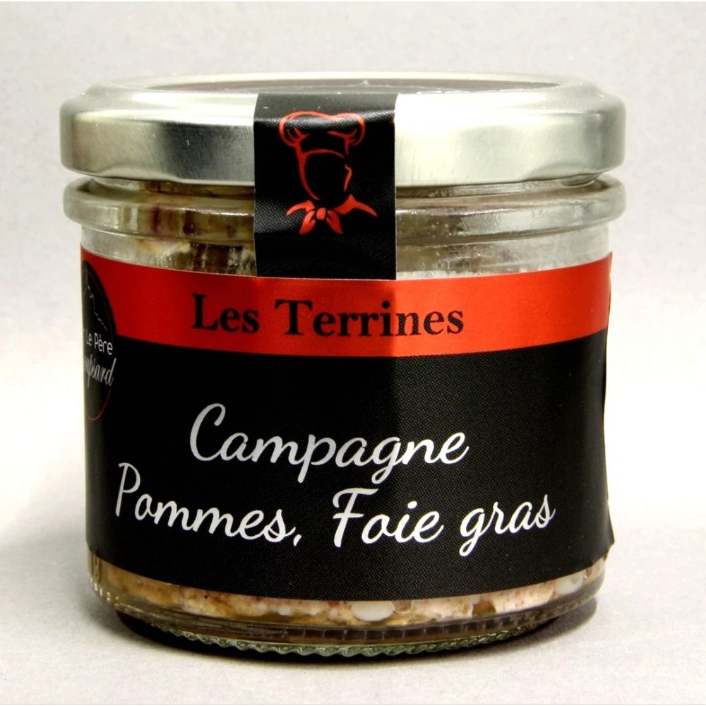 Terrine campagne pomme foie gras